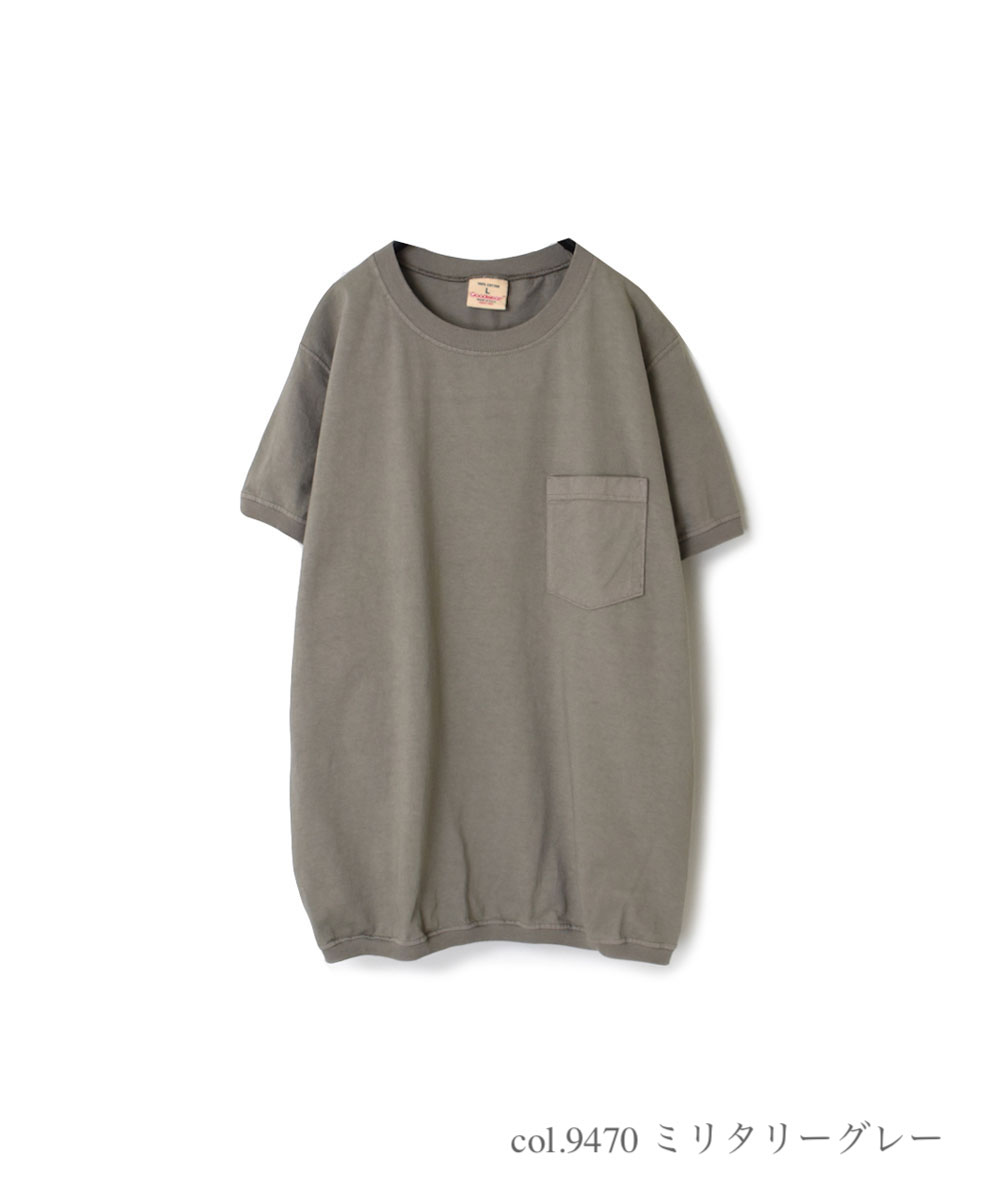 NGT9801P (Tシャツ) CREW NECK S/SL POCKET-T CUFF AND HEM RIB