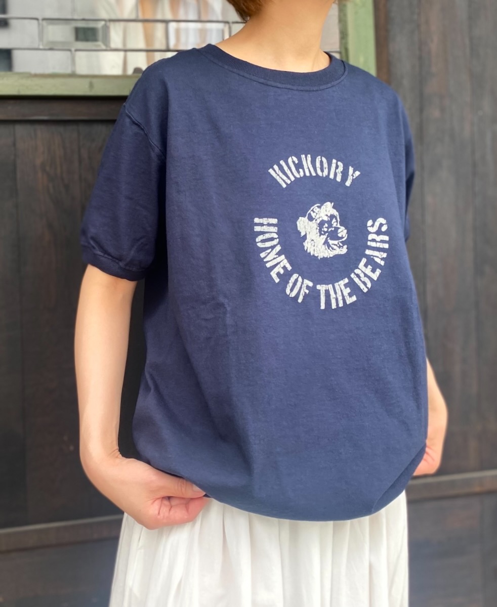 NGT9801 0734 (Tシャツ) 7.2oz "BEAR" CREW-NECK S/SL TEE CUFF AND HEM RIB