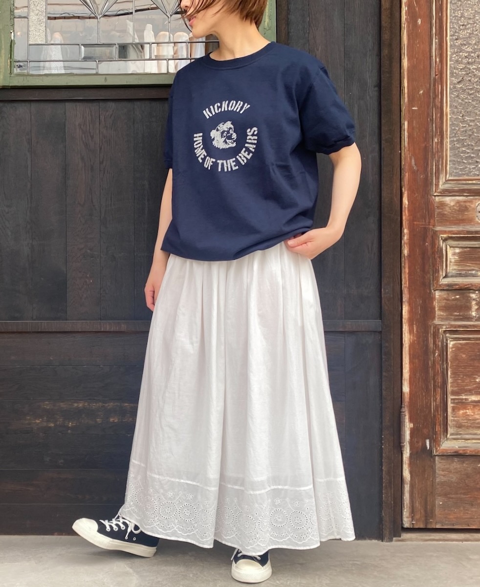 NGT9801 0734 (Tシャツ) 7.2oz "BEAR" CREW-NECK S/SL TEE CUFF AND HEM RIB