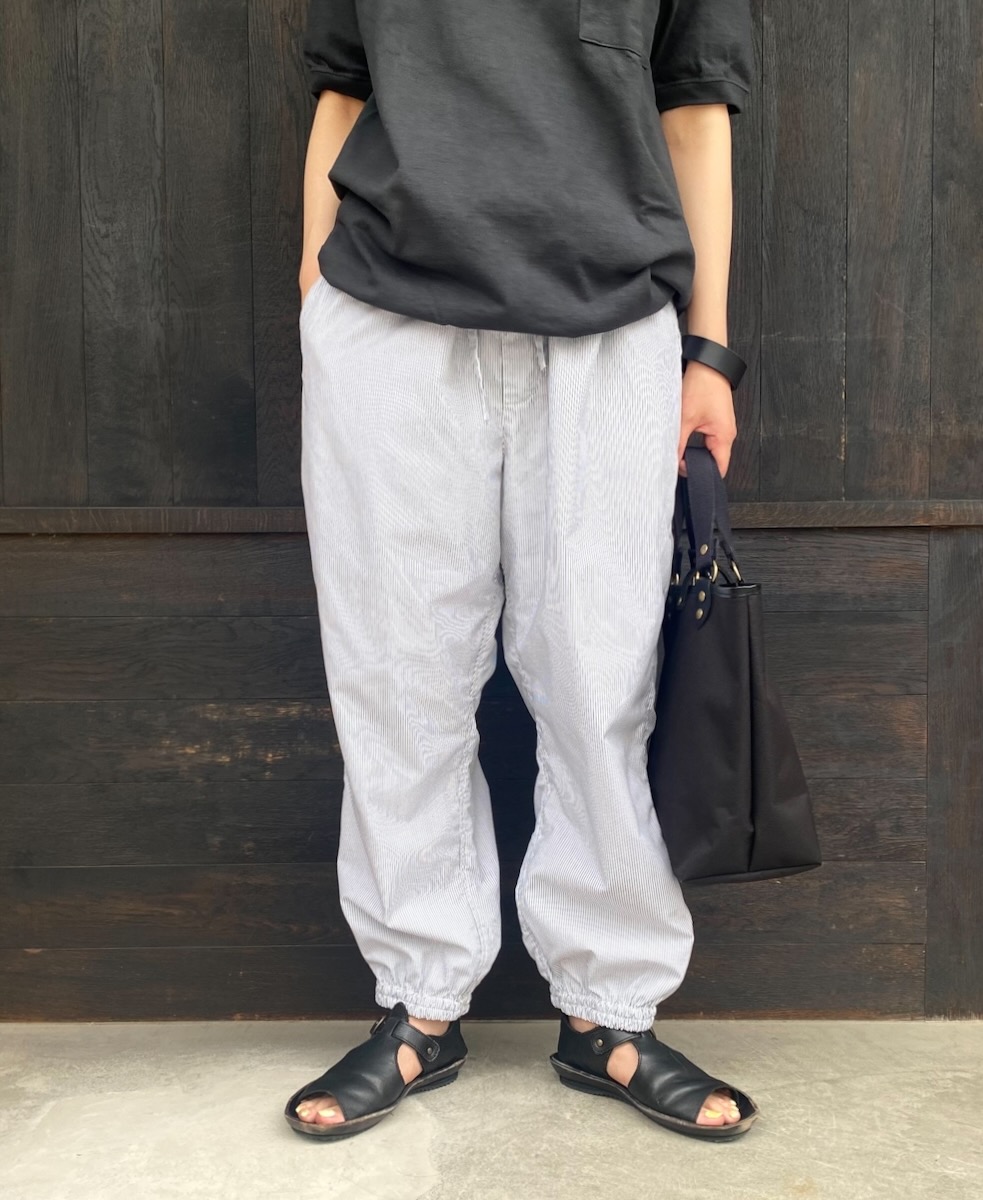 NVL2011MSW (パンツ) COTTON MINI STRIPE EASY PANTS