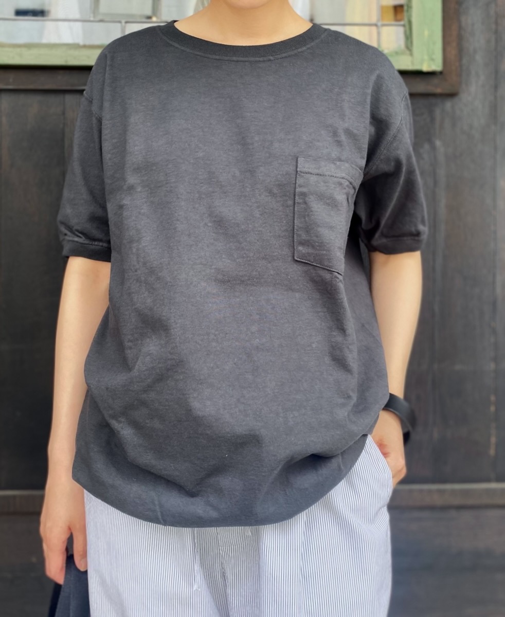 NGT9801P (Tシャツ) CREW NECK S/SL POCKET-T CUFF AND HEM RIB