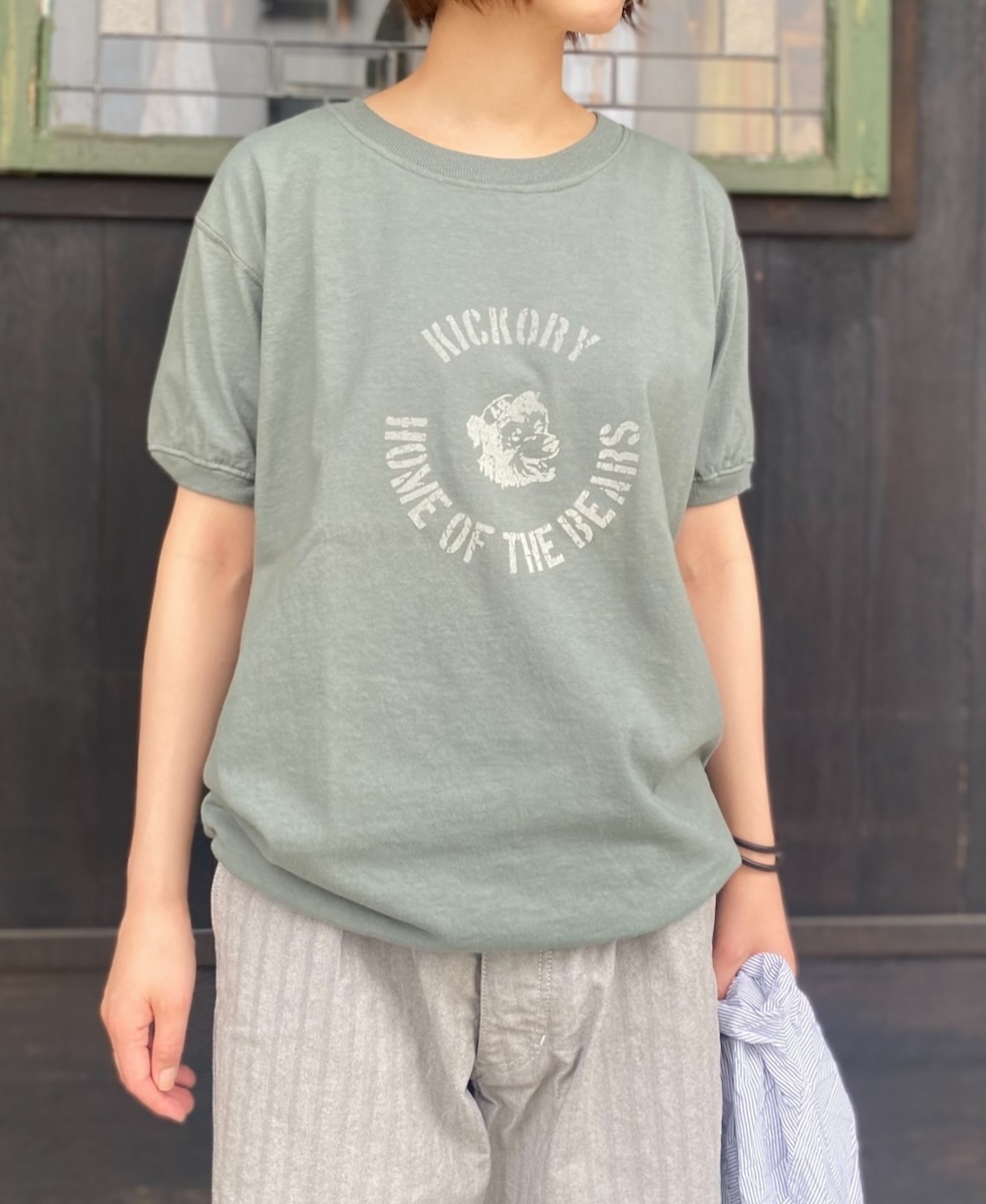 NGT9801 0734 (Tシャツ) 7.2oz "BEAR" CREW-NECK S/SL TEE CUFF AND HEM RIB