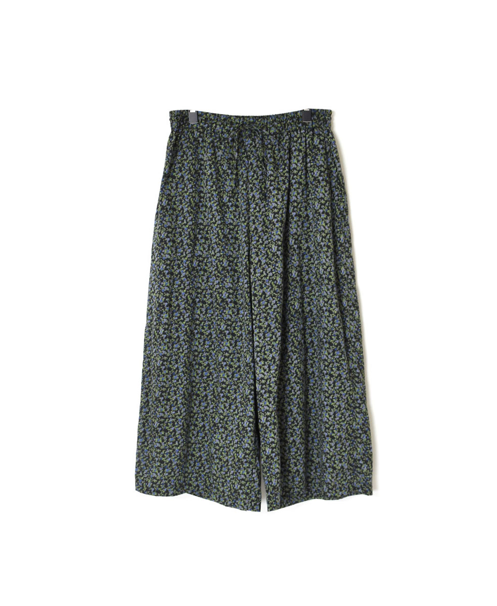 NSL23046 (パンツ) COTTON VOILE SMALL FLOWER PRINT WIDE EASY PANTS