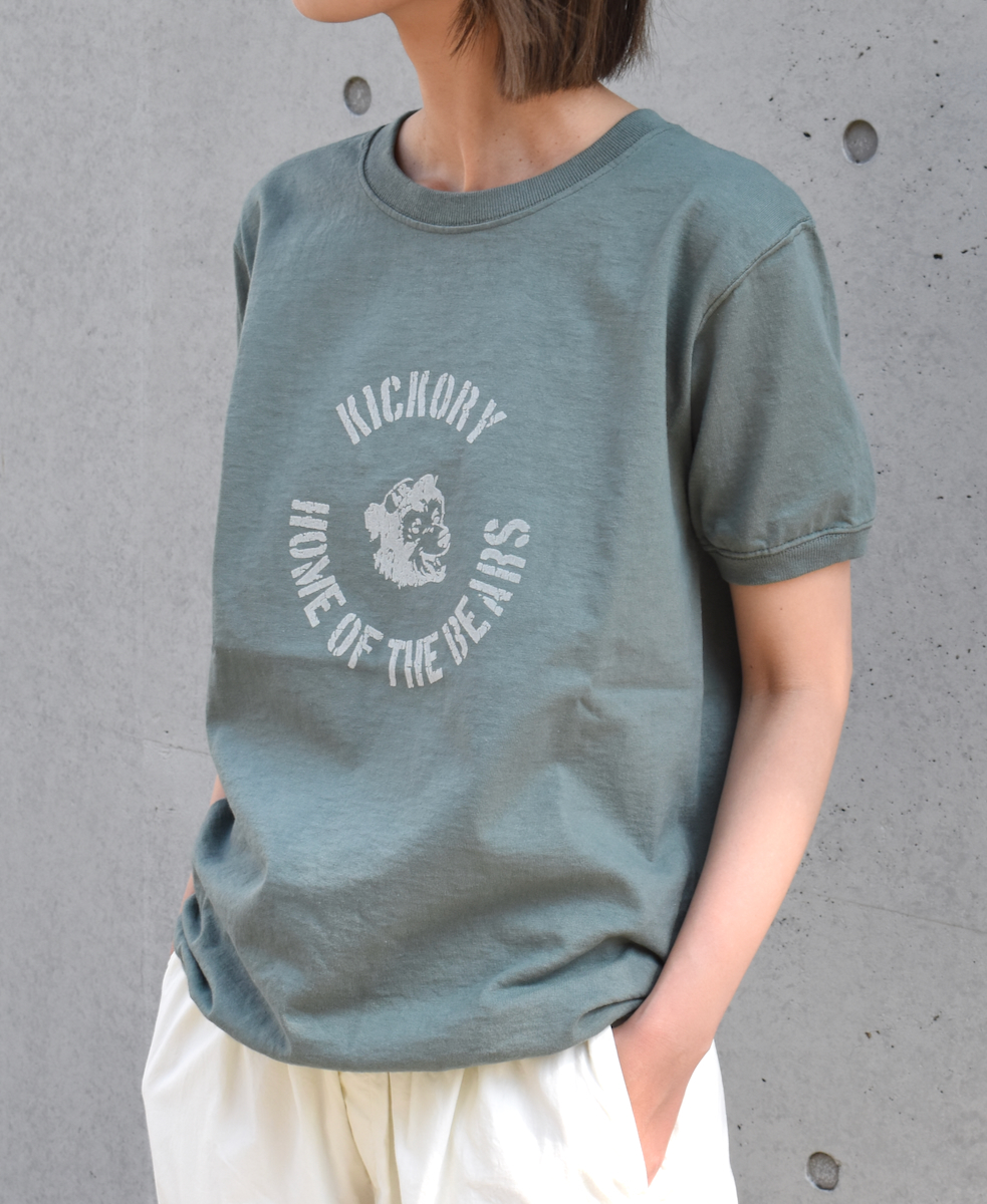 NGT9801 0734 (Tシャツ) 7.2oz "BEAR" CREW-NECK S/SL TEE CUFF AND HEM RIB