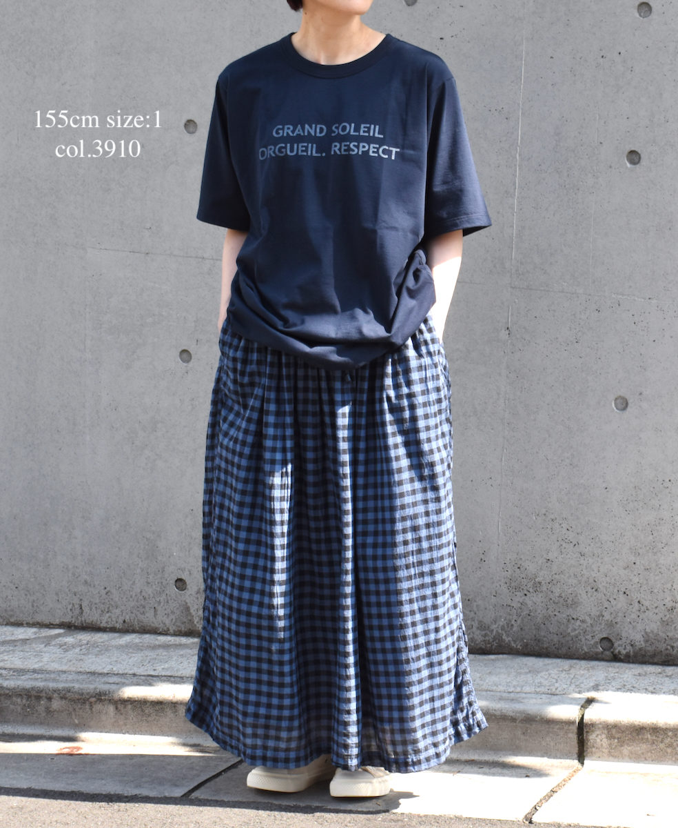 NFA1802P36 (Tシャツ) "GRAND SOLEIL" 4.4oz COTTO JERSEY CREW-NECK OVERSIZED S/SL PRINT T-SHIRT