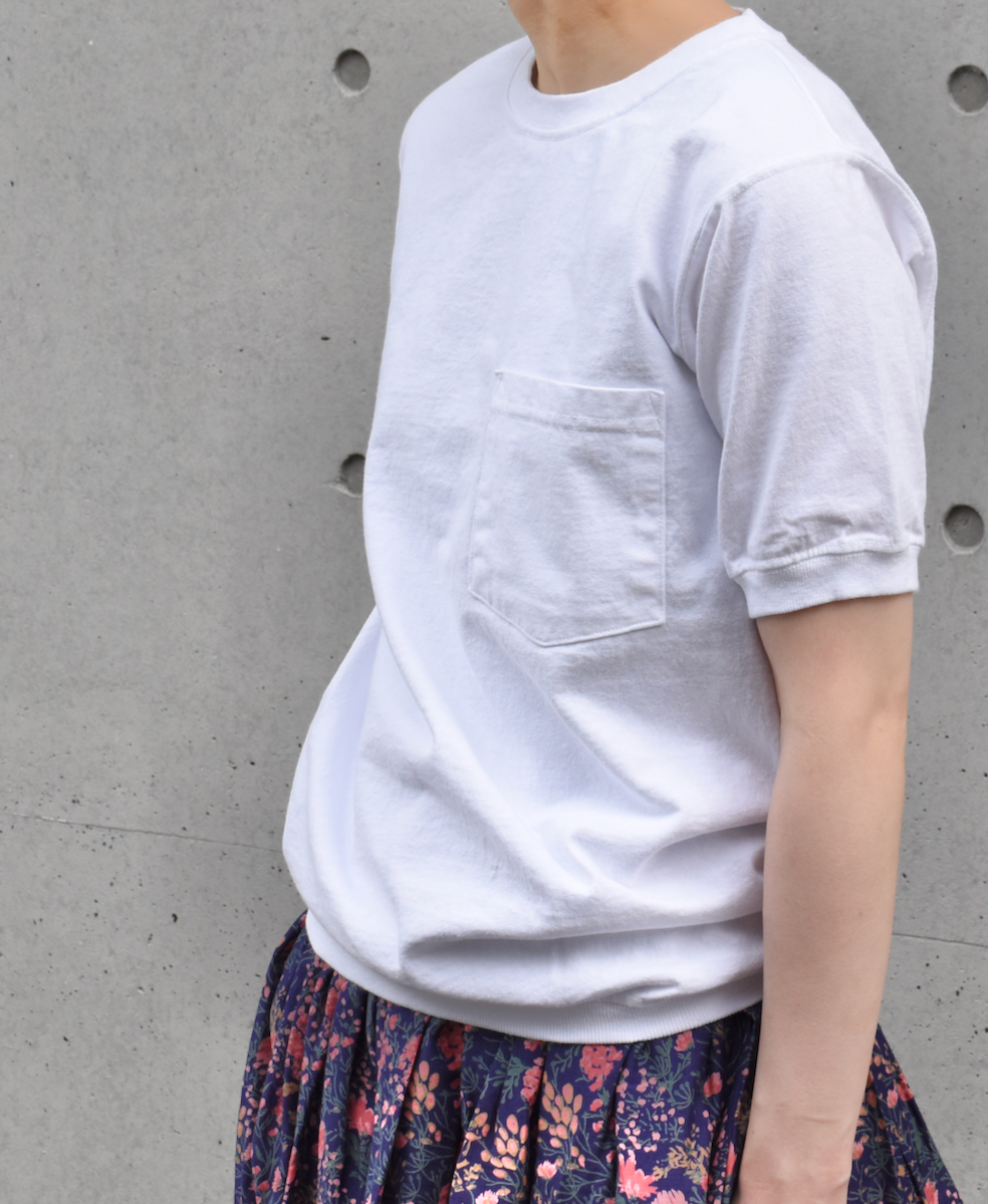 NGT9801P (Tシャツ) CREW NECK S/SL POCKET-T CUFF AND HEM RIB