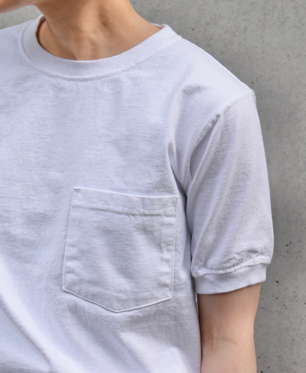 NGT9801P (Tシャツ) CREW NECK S/SL POCKET-T CUFF AND HEM RIB