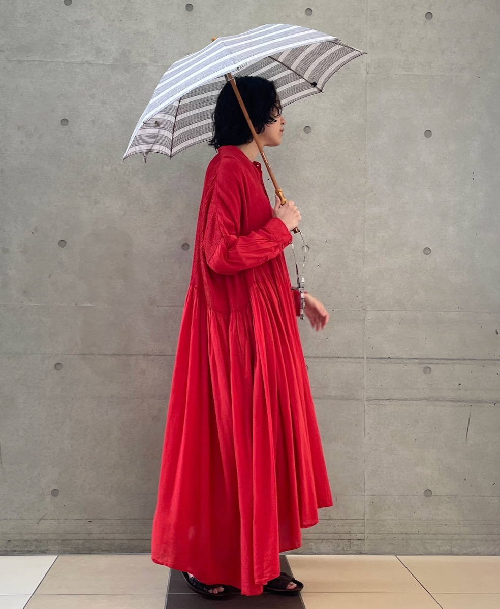 ●ONMDS2301 (日傘) PARASOL WITH BAMBOO HANDLE 47cm