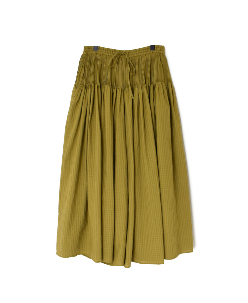 NMDS23576 (パンツ) 80’S ORGANIC BIG CHECK CULOTTES WITH PINTUCK