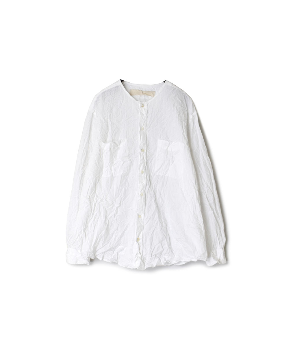 NVL2311DSW (シャツ) 40’S POPLIN DOBIE STRIPE CREW-NECK L/SL OVERSIZED SHIRT