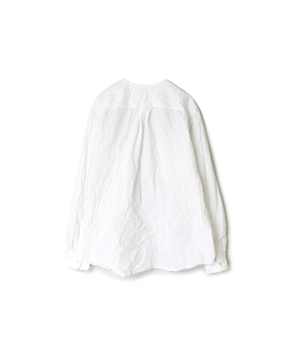 NVL2311W (シャツ) 40'S ORGANIC POPLIN CREW-NECK L/SL OVERSIZED SHIRT