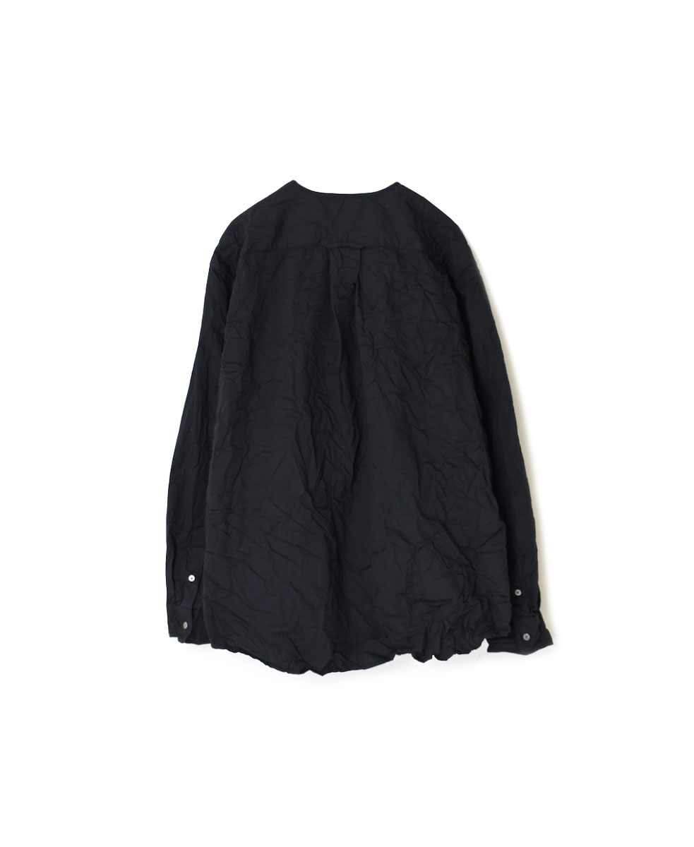 NVL2311W (シャツ) 40'S ORGANIC POPLIN CREW-NECK L/SL OVERSIZED SHIRT