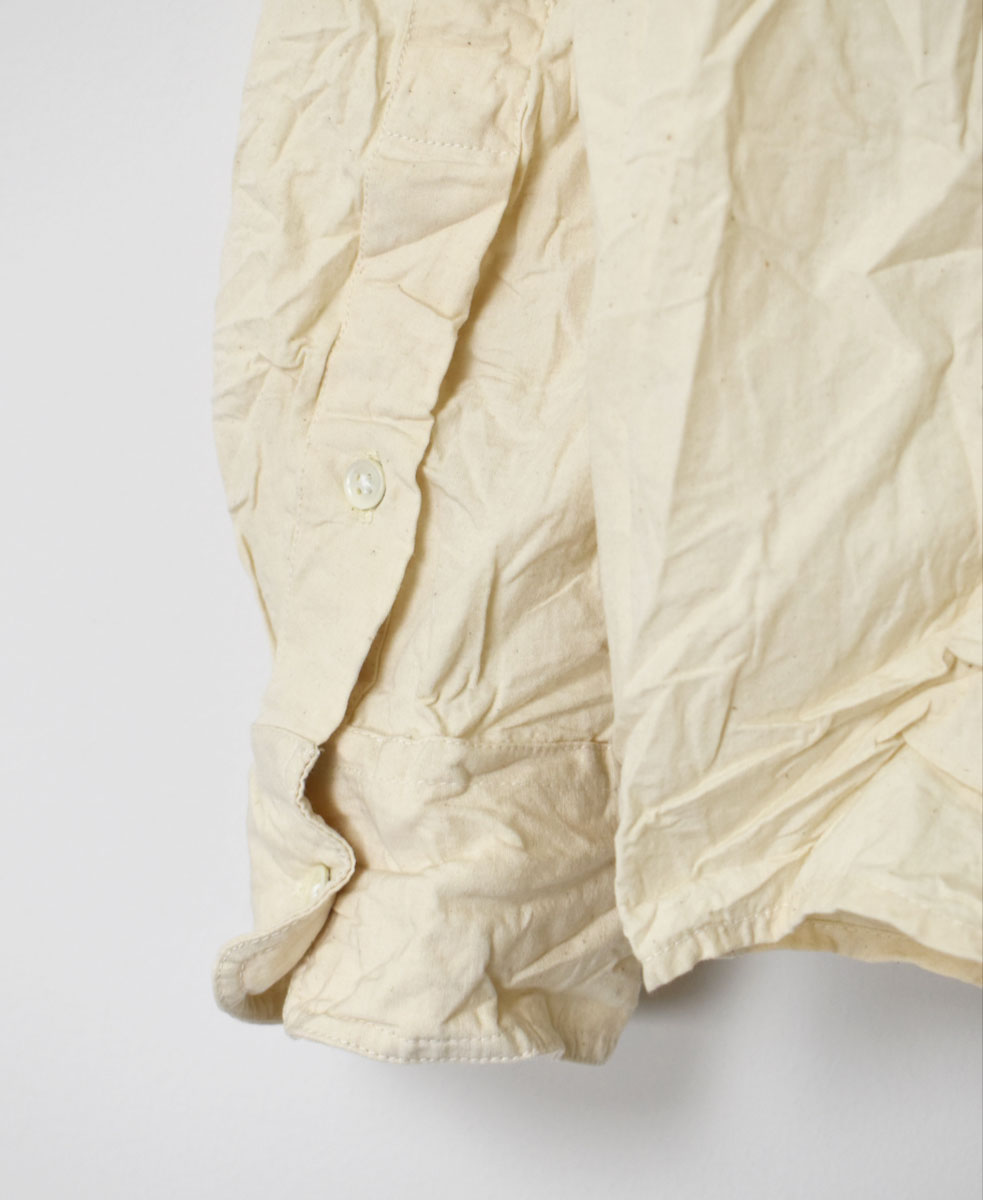 NVL2311W (シャツ) 40'S ORGANIC POPLIN CREW-NECK L/SL OVERSIZED SHIRT