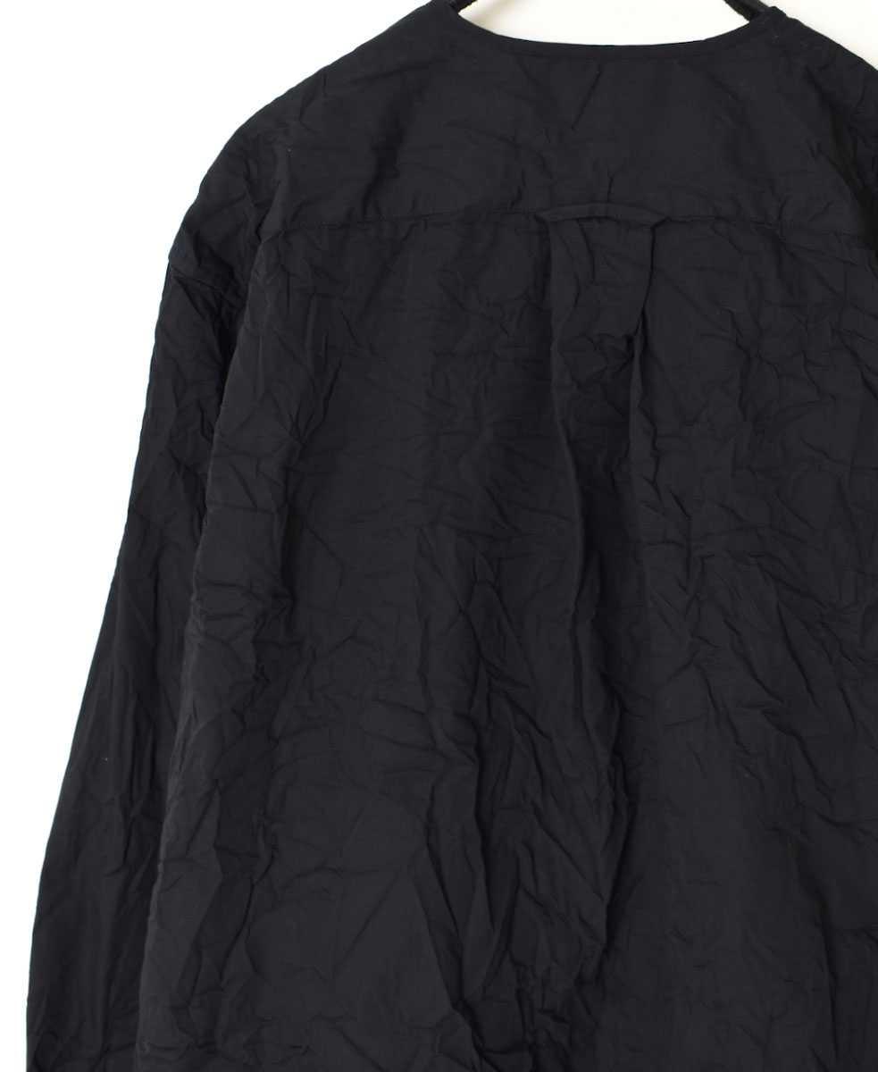 NVL2311W (シャツ) 40'S ORGANIC POPLIN CREW-NECK L/SL OVERSIZED SHIRT