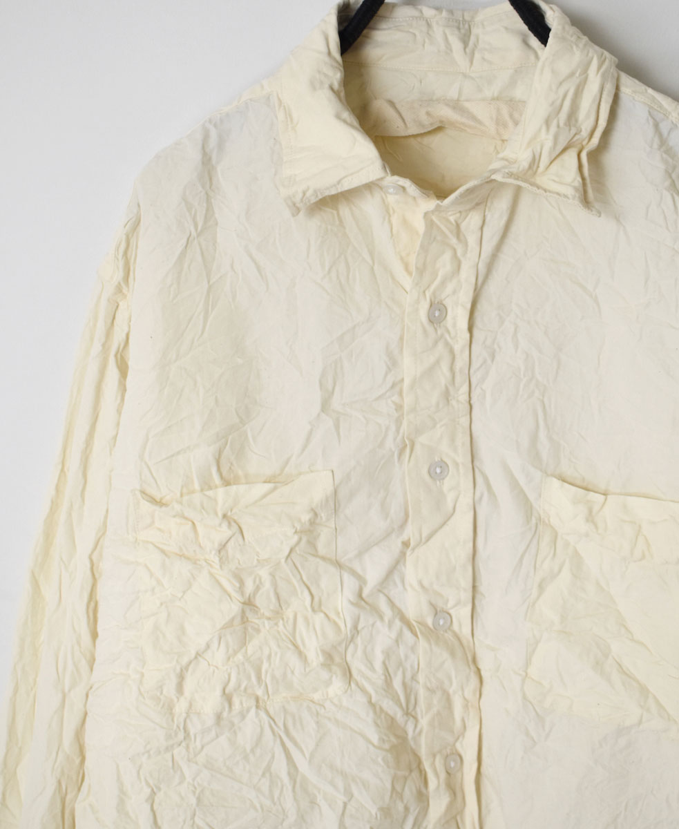 NVL1861W (シャツ) 40'S ORGANIC POPLIN REGULAR COLLAR L/SL OVERSIZED SHIRT