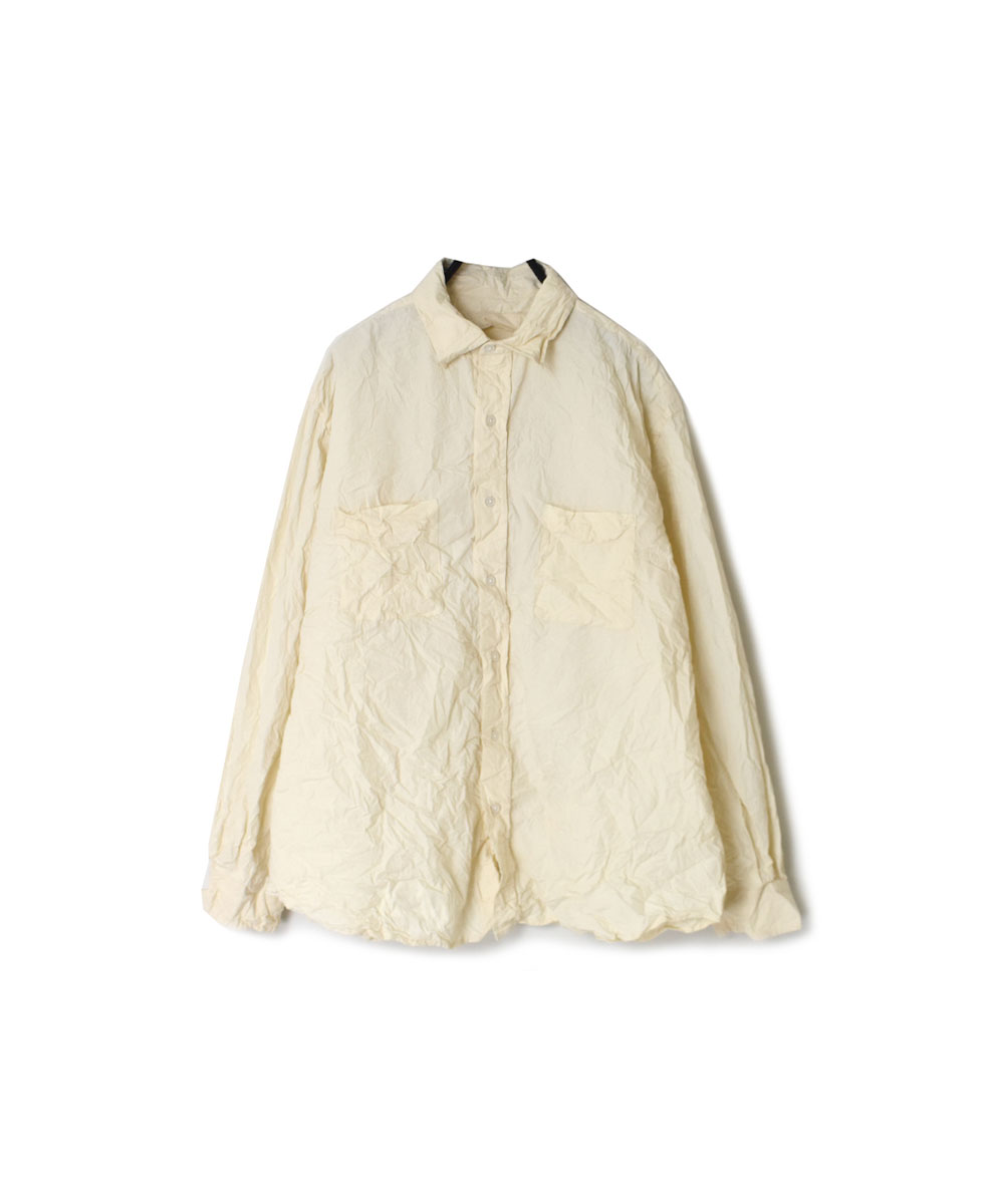 NVL1861W (シャツ) 40'S ORGANIC POPLIN REGULAR COLLAR L/SL OVERSIZED SHIRT