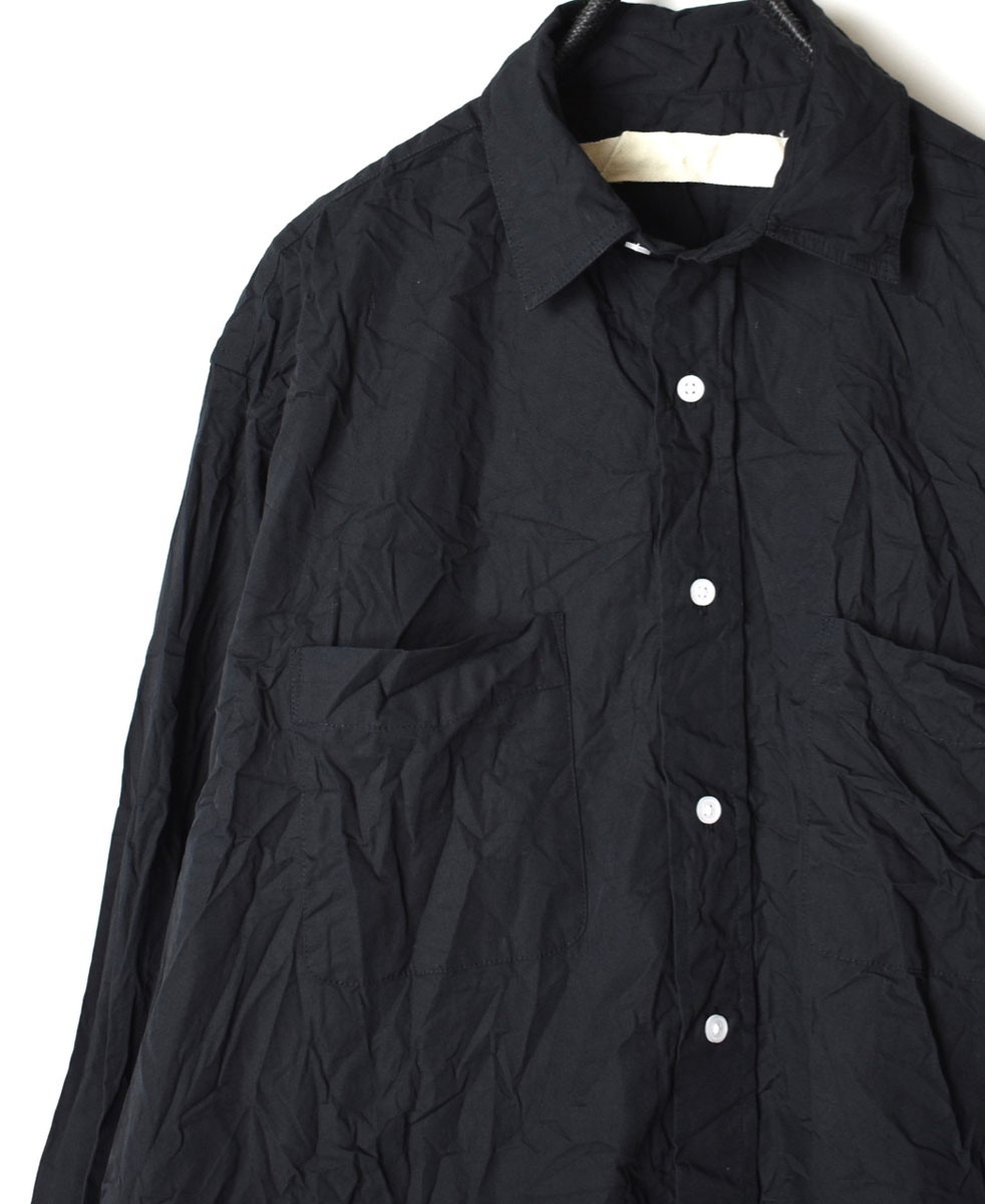 NVL1861W (シャツ) 40'S ORGANIC POPLIN REGULAR COLLAR L/SL OVERSIZED SHIRT