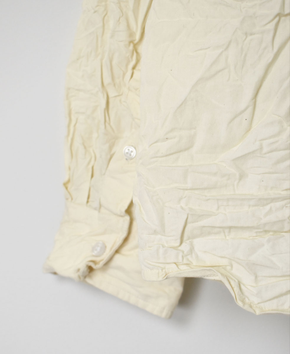 NVL1951W (シャツ) 40'S ORGANIC POPLIN BANDED COLLAR L/SL OVERSIZED SHIRT
