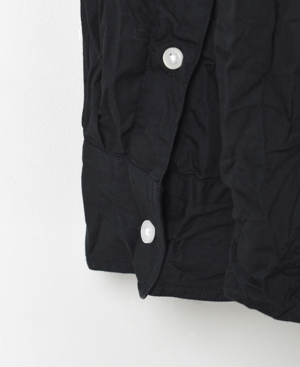 NVL1951W (シャツ) 40'S ORGANIC POPLIN BANDED COLLAR L/SL OVERSIZED SHIRT