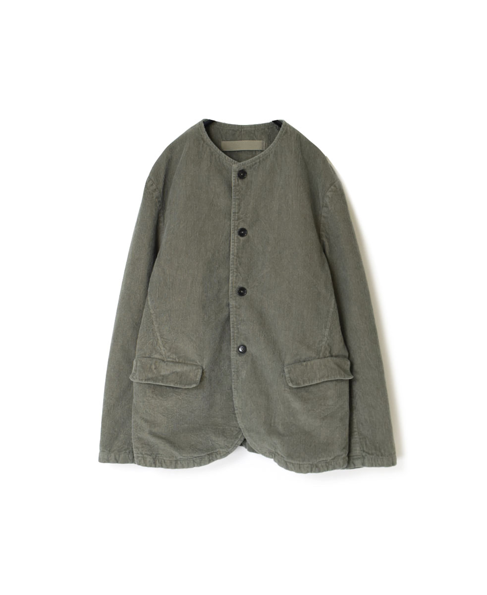 NVL1751C9D (ジャケット) 9WALE CORDUROY/60'S ORGANIC CAMBRIC MEN'S SIDE VENTS NO COLLAR JACET