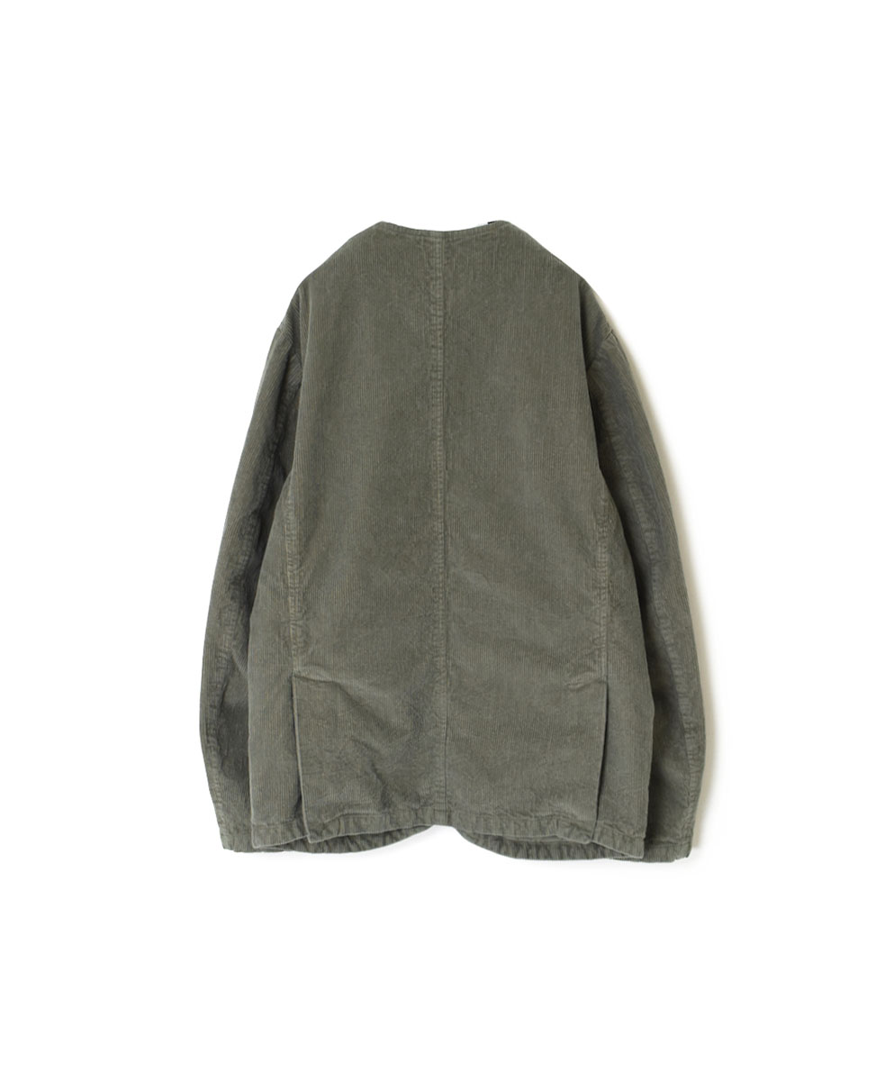 NVL1751C9D (ジャケット) 9WALE CORDUROY/60'S ORGANIC CAMBRIC MEN'S SIDE VENTS NO COLLAR JACET