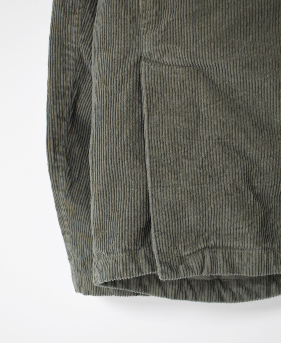 NVL1751C9D (ジャケット) 9WALE CORDUROY/60'S ORGANIC CAMBRIC MEN'S SIDE VENTS NO COLLAR JACET
