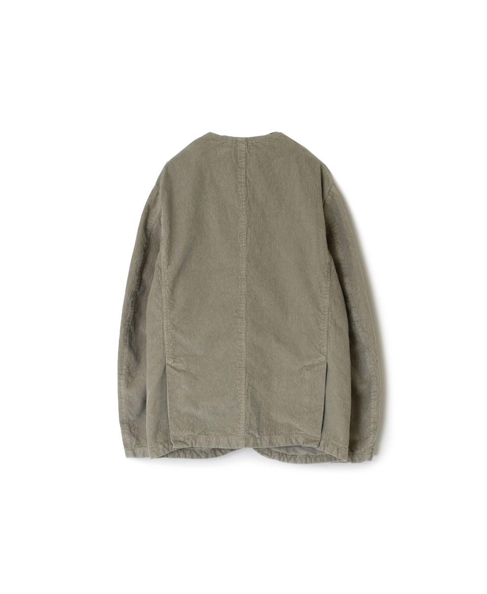 NVL1751C9D (ジャケット) 9WALE CORDUROY/60'S ORGANIC CAMBRIC MEN'S SIDE VENTS NO COLLAR JACET