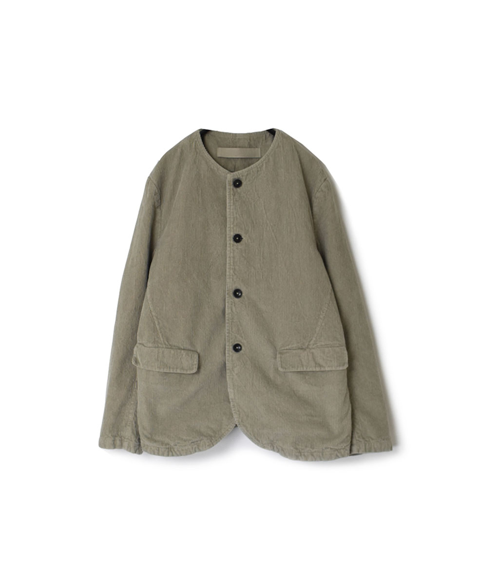 NVL1751C9D (ジャケット) 9WALE CORDUROY/60'S ORGANIC CAMBRIC MEN'S SIDE VENTS NO COLLAR JACET