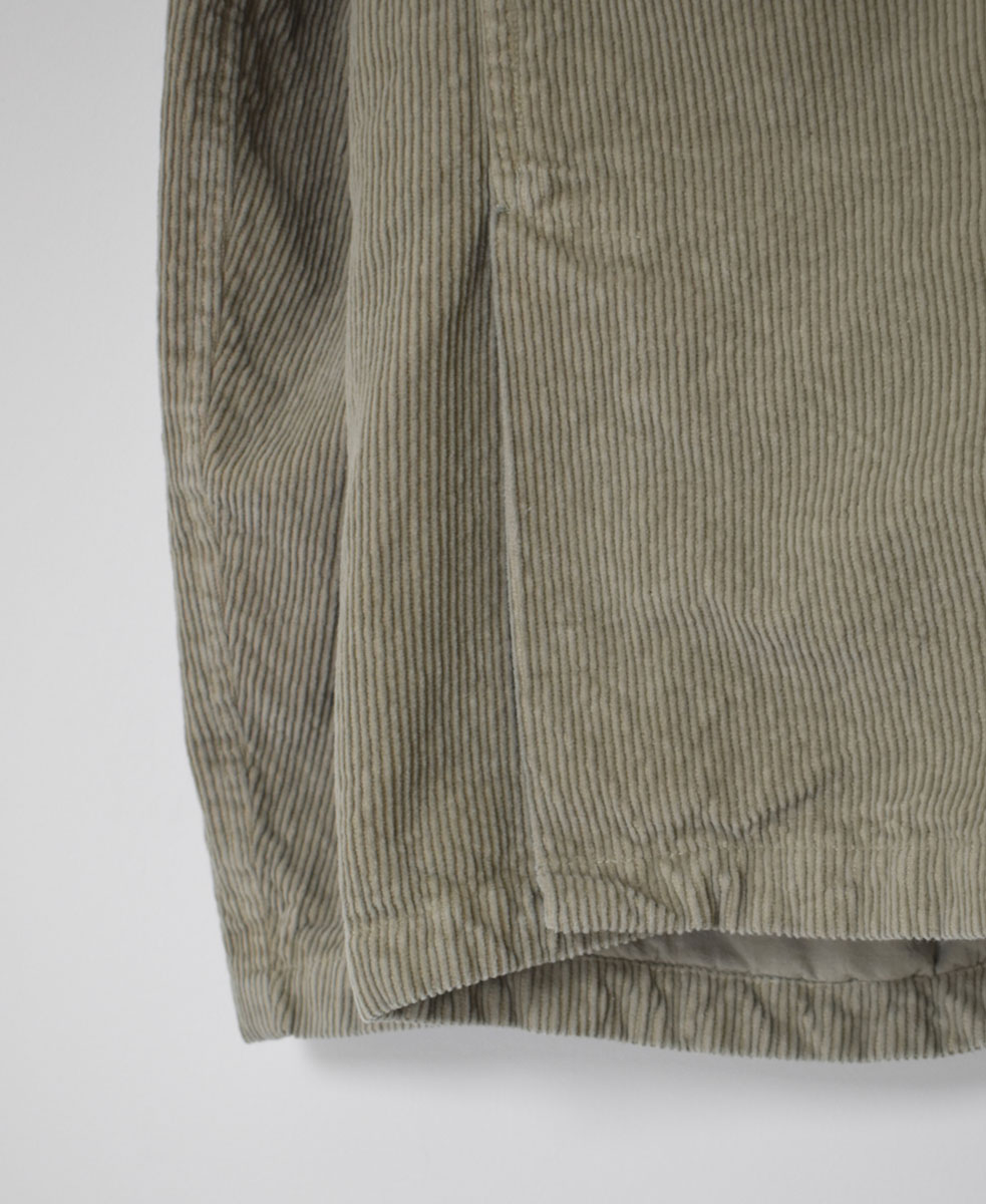 NVL1751C9D (ジャケット) 9WALE CORDUROY/60'S ORGANIC CAMBRIC MEN'S SIDE VENTS NO COLLAR JACET