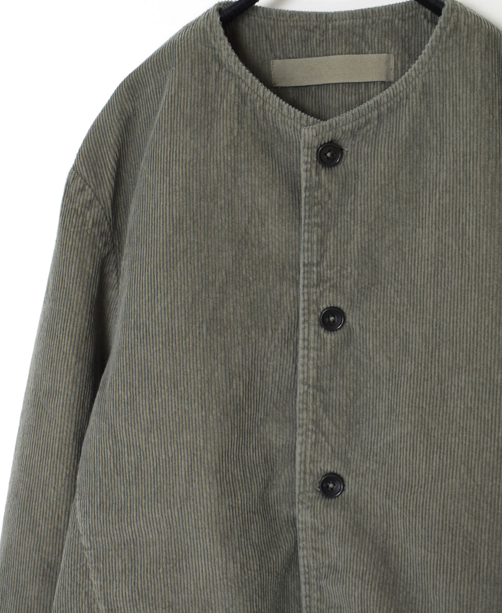 NVL1751C9D (ジャケット) 9WALE CORDUROY/60'S ORGANIC CAMBRIC MEN'S SIDE VENTS NO COLLAR JACET