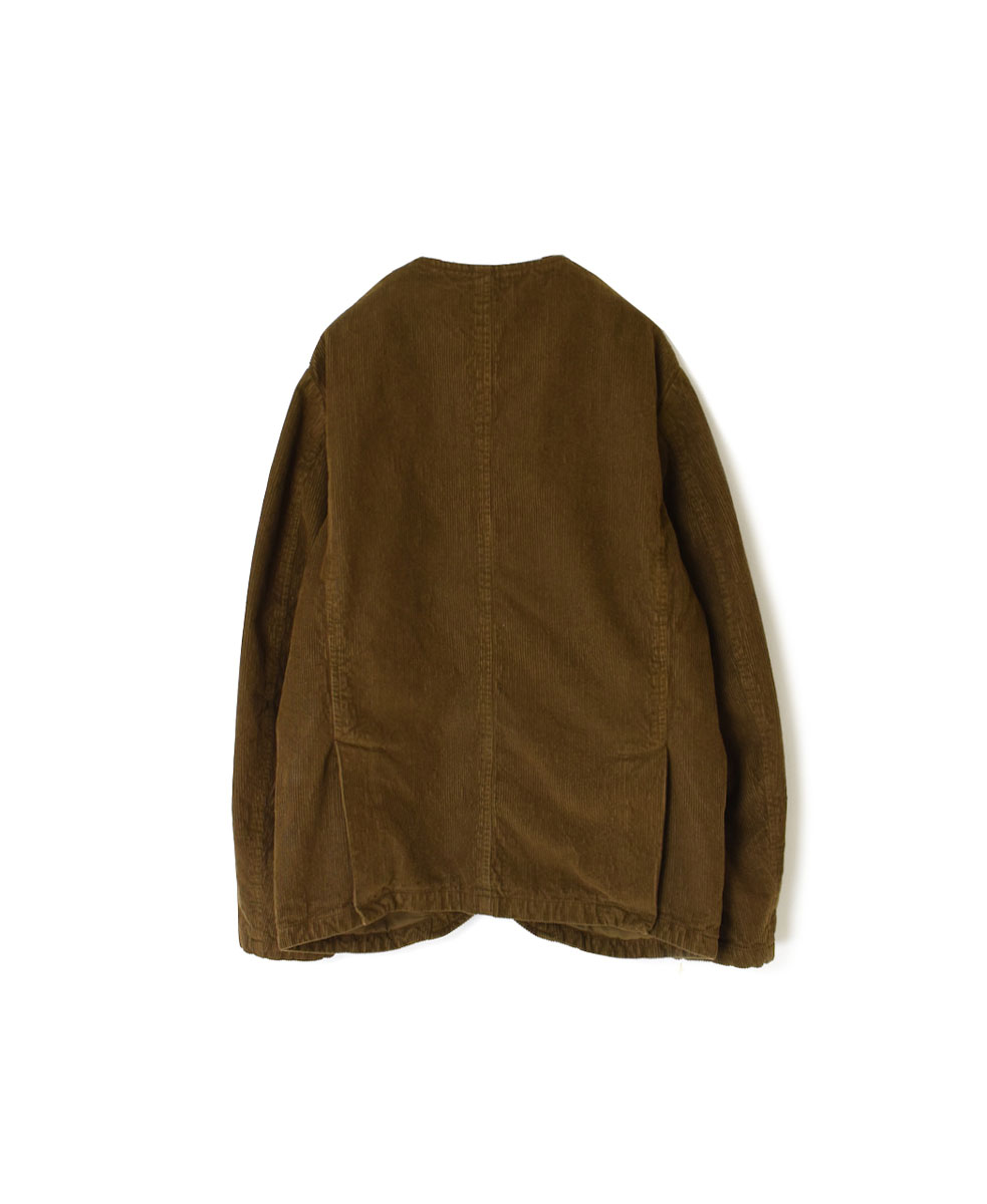 NVL1751C9D (ジャケット) 9WALE CORDUROY/60'S ORGANIC CAMBRIC MEN'S SIDE VENTS NO COLLAR JACET