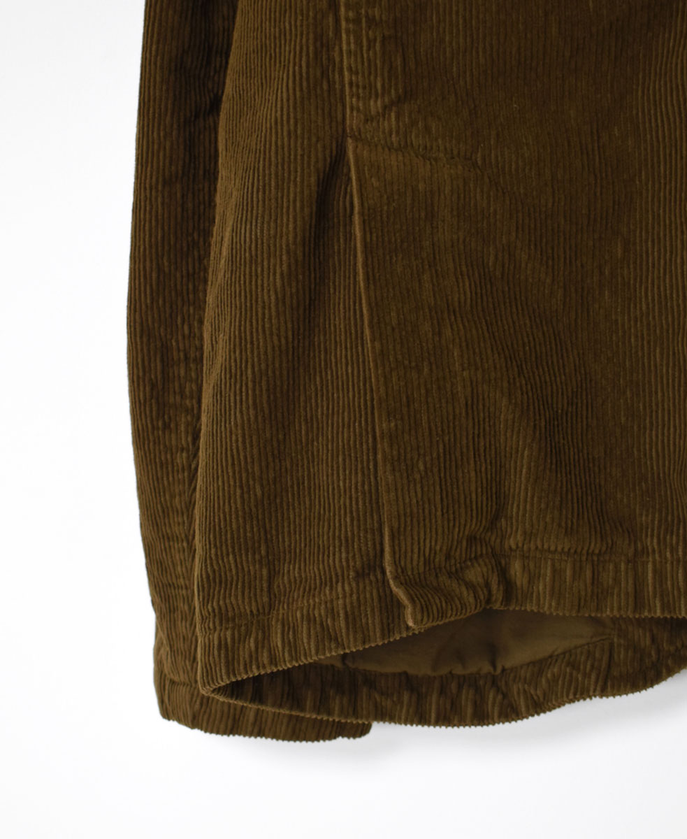 NVL1751C9D (ジャケット) 9WALE CORDUROY/60'S ORGANIC CAMBRIC MEN'S SIDE VENTS NO COLLAR JACET