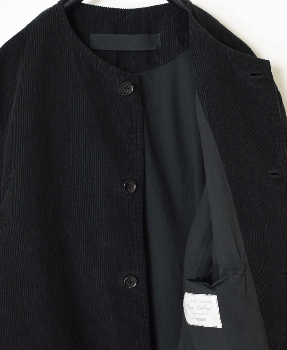 NVL1751C9D (ジャケット) 9WALE CORDUROY/60'S ORGANIC CAMBRIC MEN'S SIDE VENTS NO COLLAR JACET