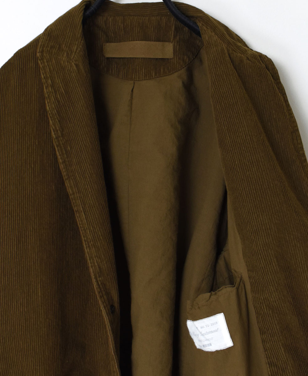 NVL2351C9D (コート) 9WALE CORDUROY/60'S ORGANIC CAMBRIC MEN'S CENTER VENTS TAILORED COAT