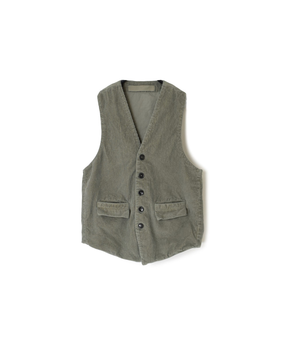 NVL2151C9D (ベスト) 9WALE CORDUROY/60'S ORGANIC CAMBRIC VEST