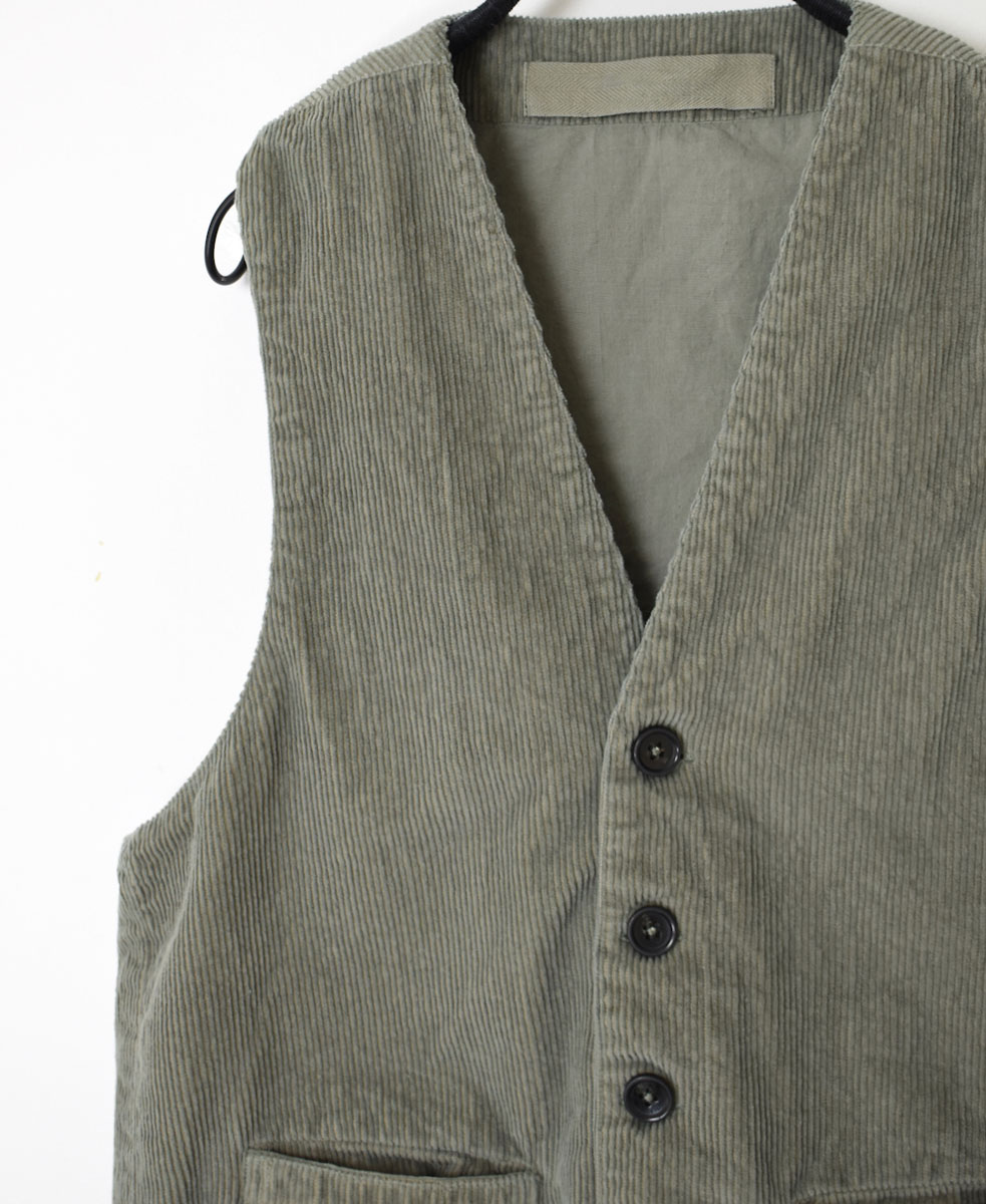 NVL2151C9D (ベスト) 9WALE CORDUROY/60'S ORGANIC CAMBRIC VEST