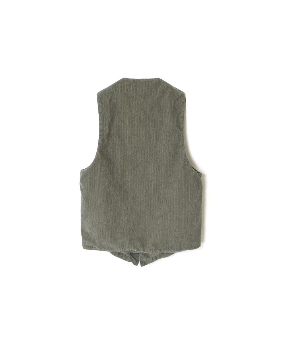 NVL2151C9D (ベスト) 9WALE CORDUROY/60'S ORGANIC CAMBRIC VEST