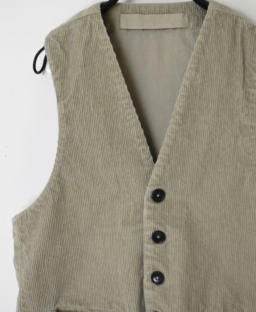 NVL2151C9D (ベスト) 9WALE CORDUROY/60'S ORGANIC CAMBRIC VEST
