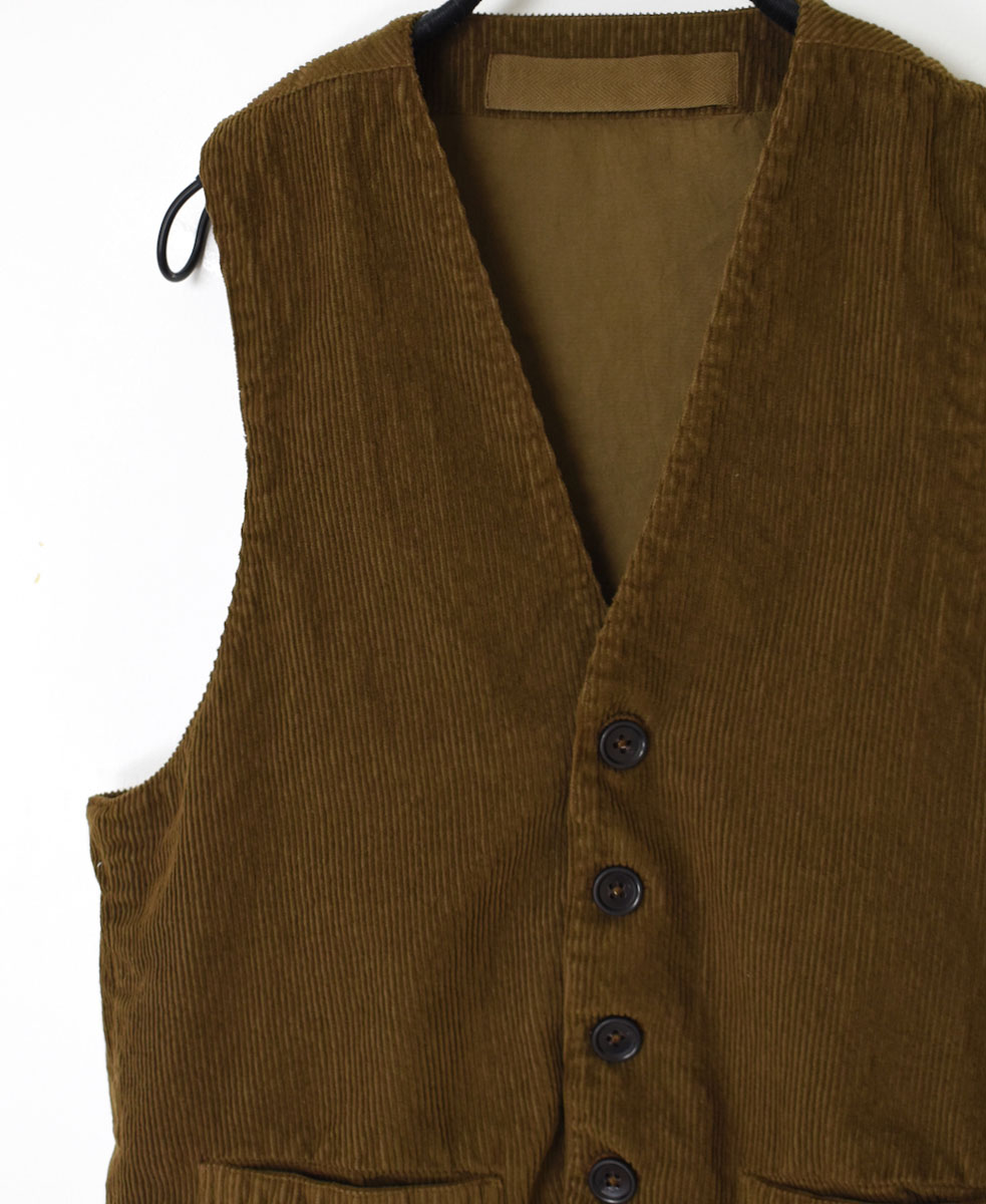 NVL2151C9D (ベスト) 9WALE CORDUROY/60'S ORGANIC CAMBRIC VEST