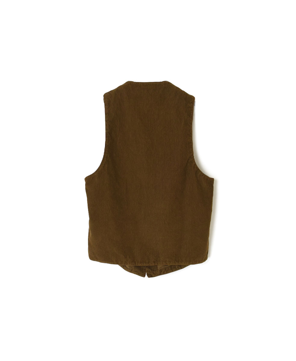 NVL2151C9D (ベスト) 9WALE CORDUROY/60'S ORGANIC CAMBRIC VEST