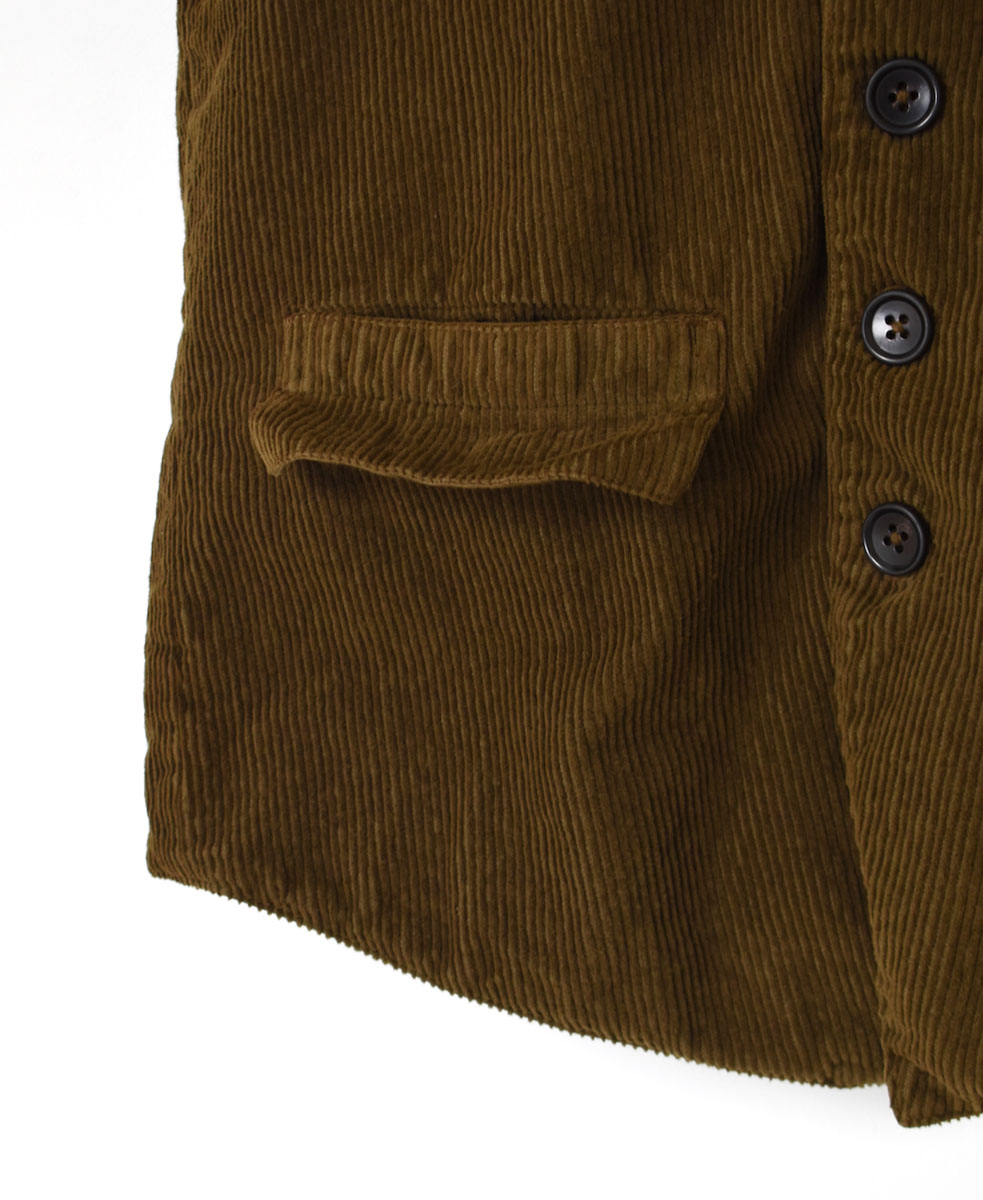 NVL2151C9D (ベスト) 9WALE CORDUROY/60'S ORGANIC CAMBRIC VEST