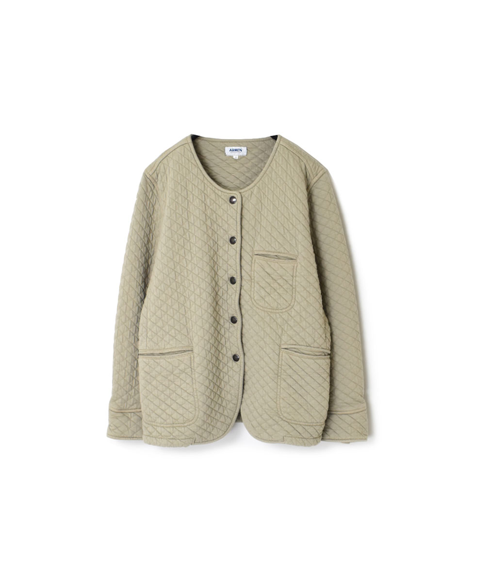 NAM1407 (ジャケット) COTTON QUILT NO COLLAR JACKET