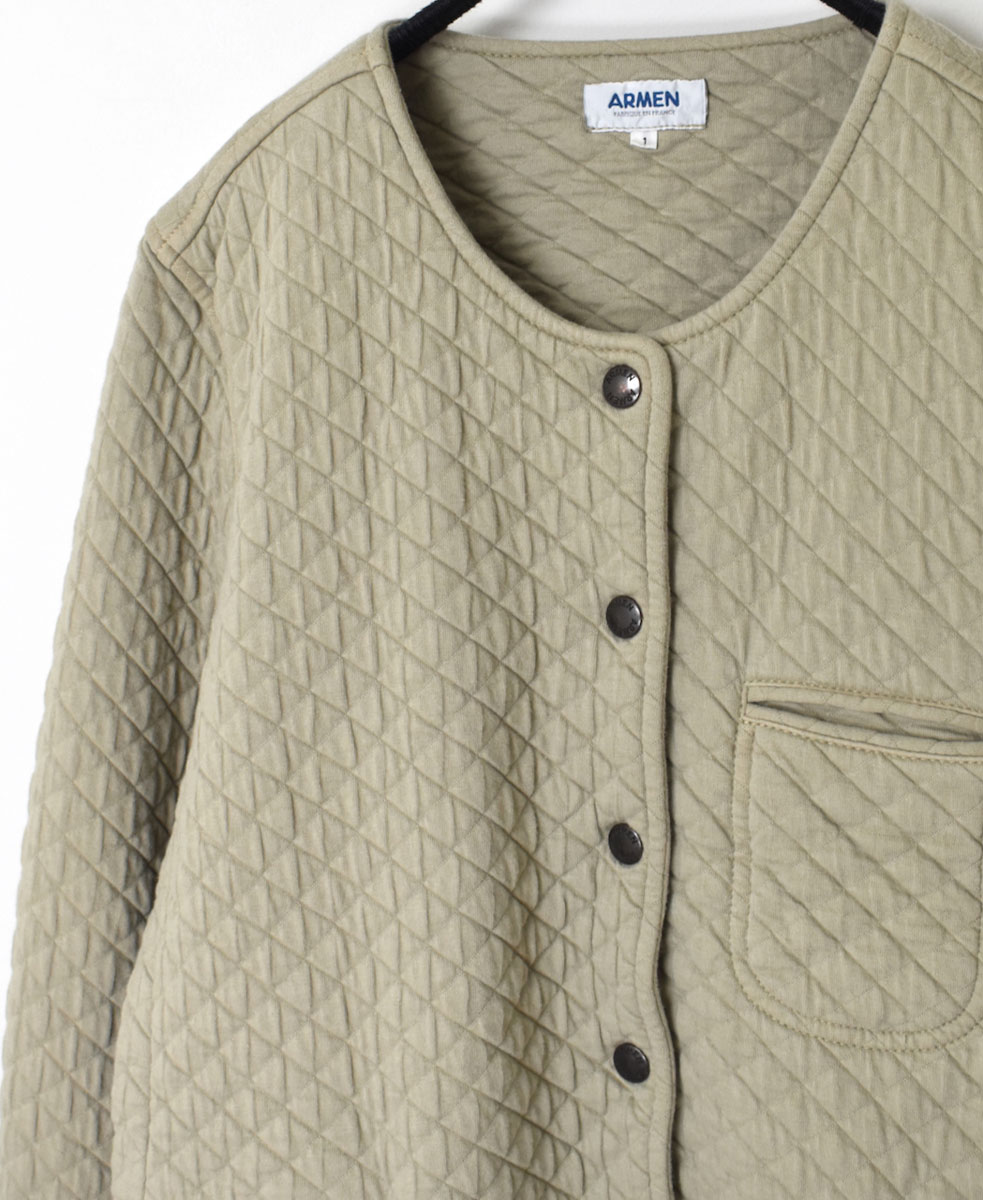 NAM1407 (ジャケット) COTTON QUILT NO COLLAR JACKET