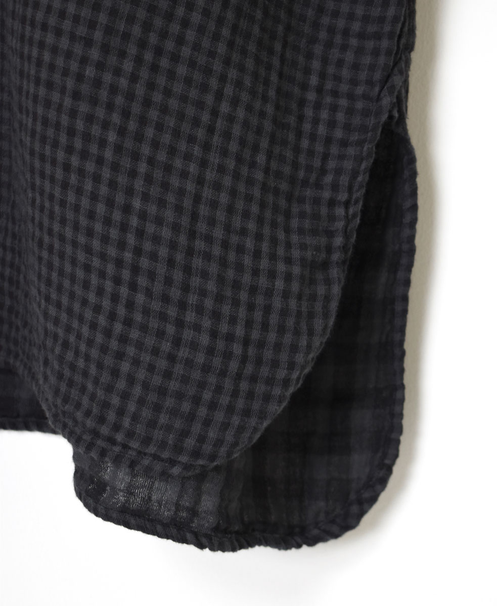 INAM2351DGD (ロングシャツ) DOUBLE GAUZE OVER DYED SMALL