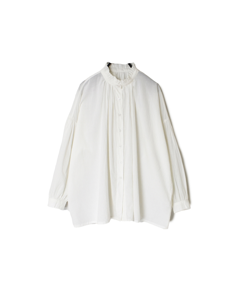 NSL22561 (シャツ) 60’S CAMBRIC PLAIN FRILL COLLAR SHIRT