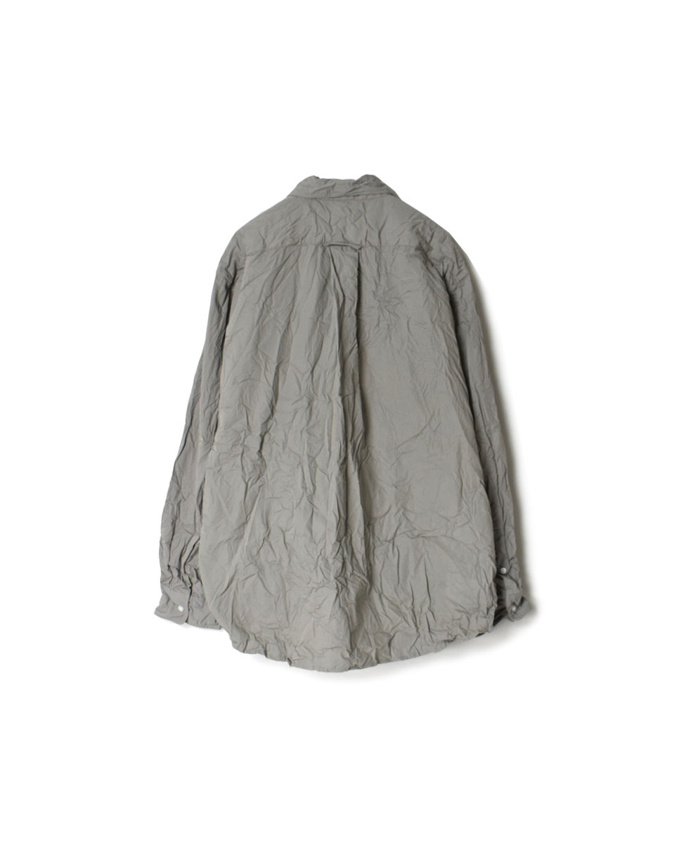 NVL1861W (シャツ) 40'S ORGANIC POPLIN REGULAR COLLAR L/SL OVERSIZED SHIRT