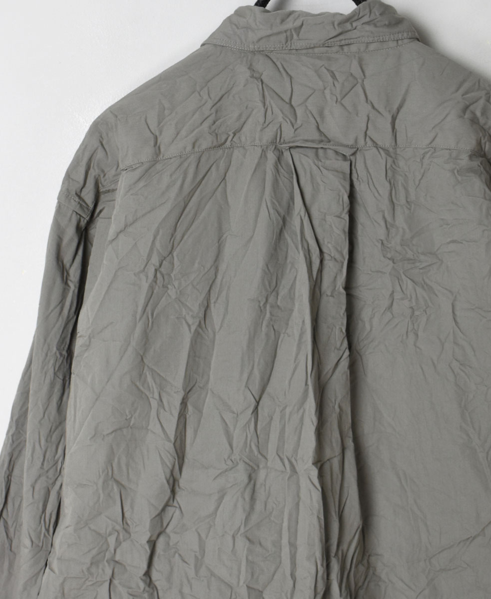 NVL1861W (シャツ) 40'S ORGANIC POPLIN REGULAR COLLAR L/SL OVERSIZED SHIRT