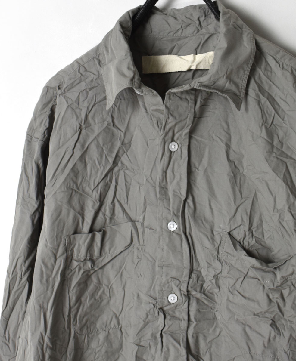 NVL1861W (シャツ) 40'S ORGANIC POPLIN REGULAR COLLAR L/SL OVERSIZED SHIRT