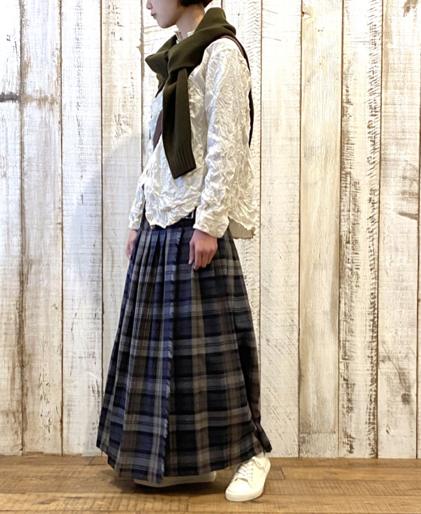 NVL1861W (シャツ) 40'S ORGANIC POPLIN REGULAR COLLAR L/SL OVERSIZED SHIRT