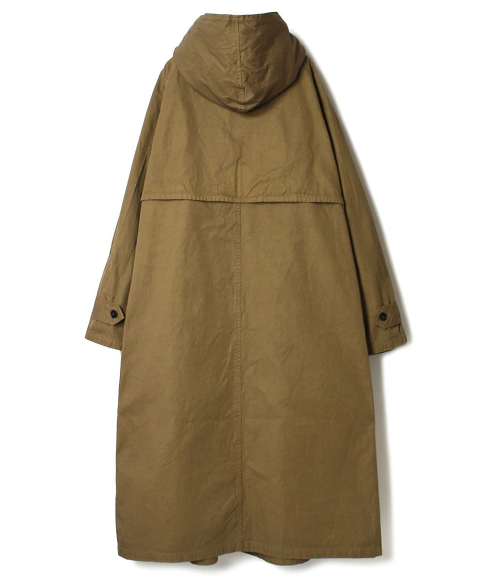 NHT2151DT (コート) HEAVY WEIGHT COTTON TWILL OVERDYE HOODED COAT